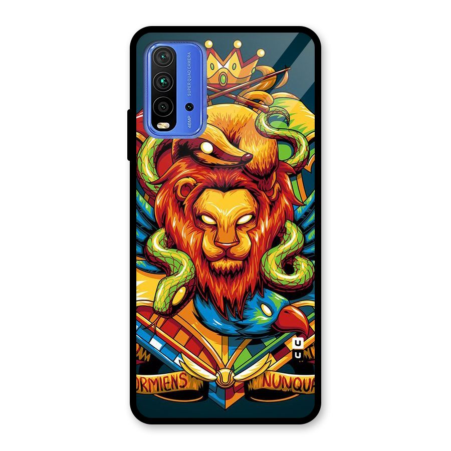 Animal Art Glass Back Case for Redmi 9 Power