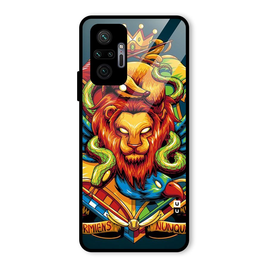Animal Art Glass Back Case for Redmi Note 10 Pro