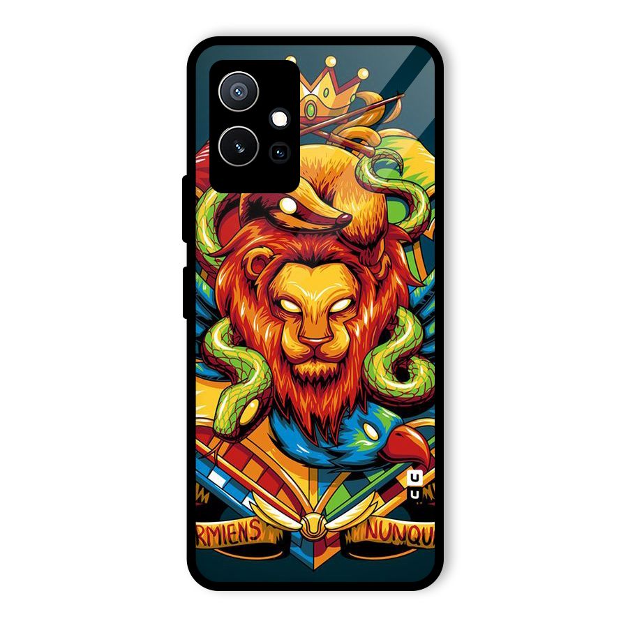Animal Art Glass Back Case for Vivo T1 5G