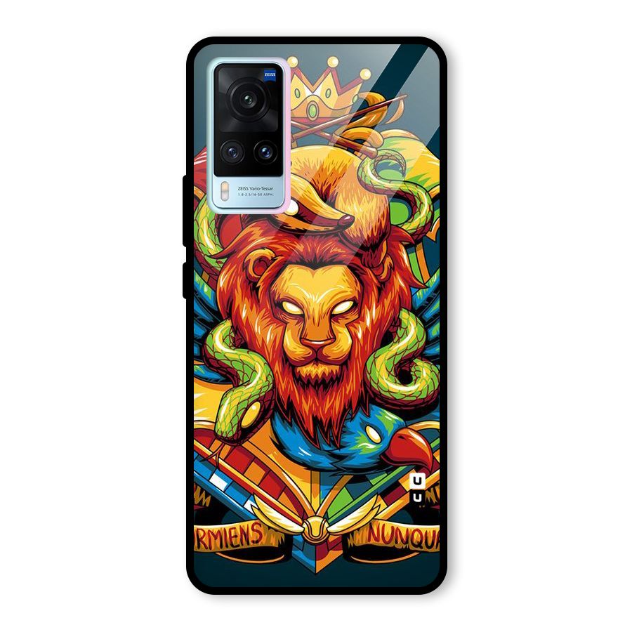 Animal Art Glass Back Case for Vivo X60