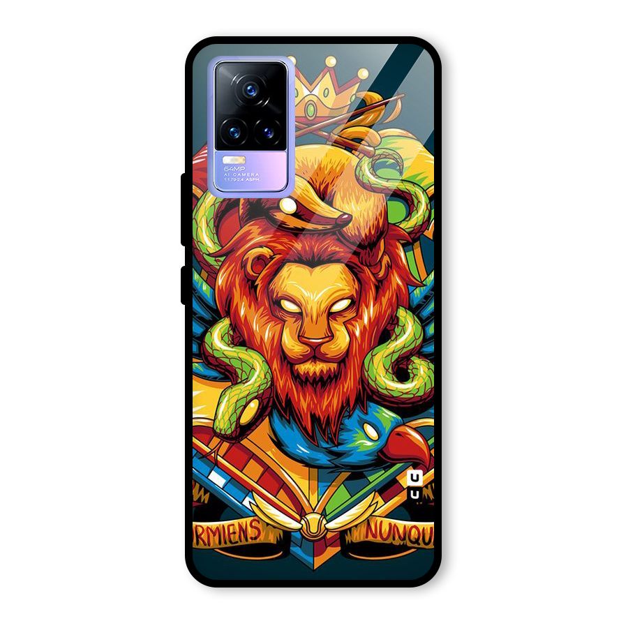 Animal Art Glass Back Case for Vivo Y73
