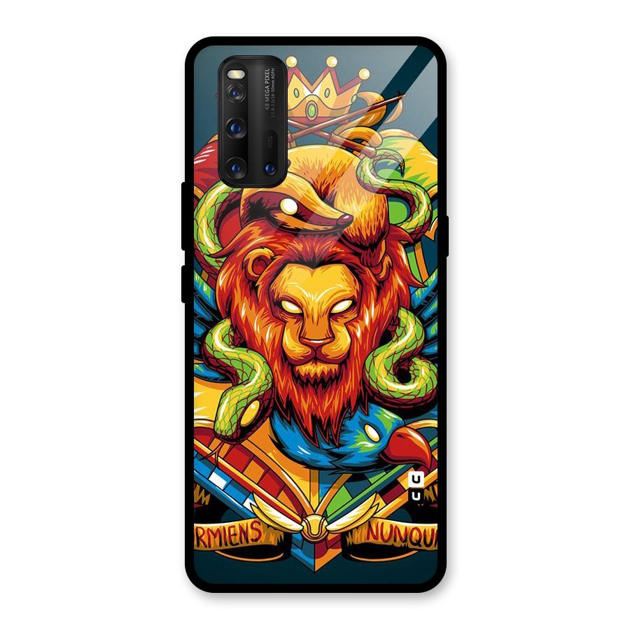 Animal Art Glass Back Case for Vivo iQOO 3