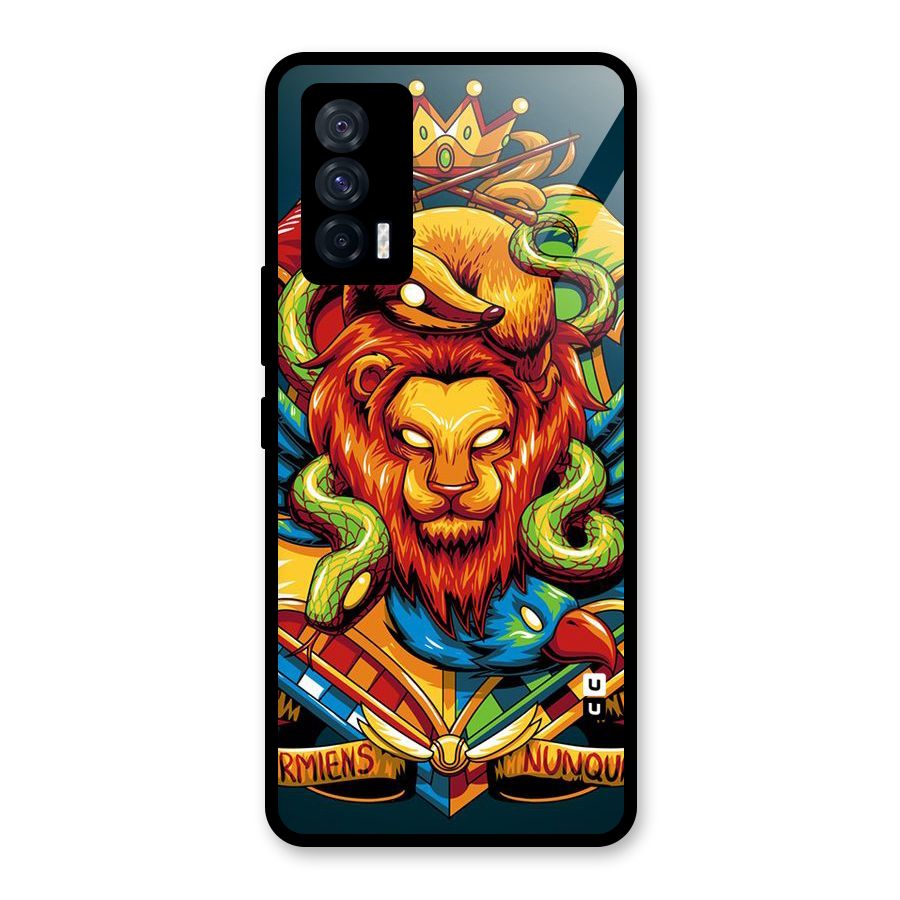 Animal Art Glass Back Case for Vivo iQOO 7 5G