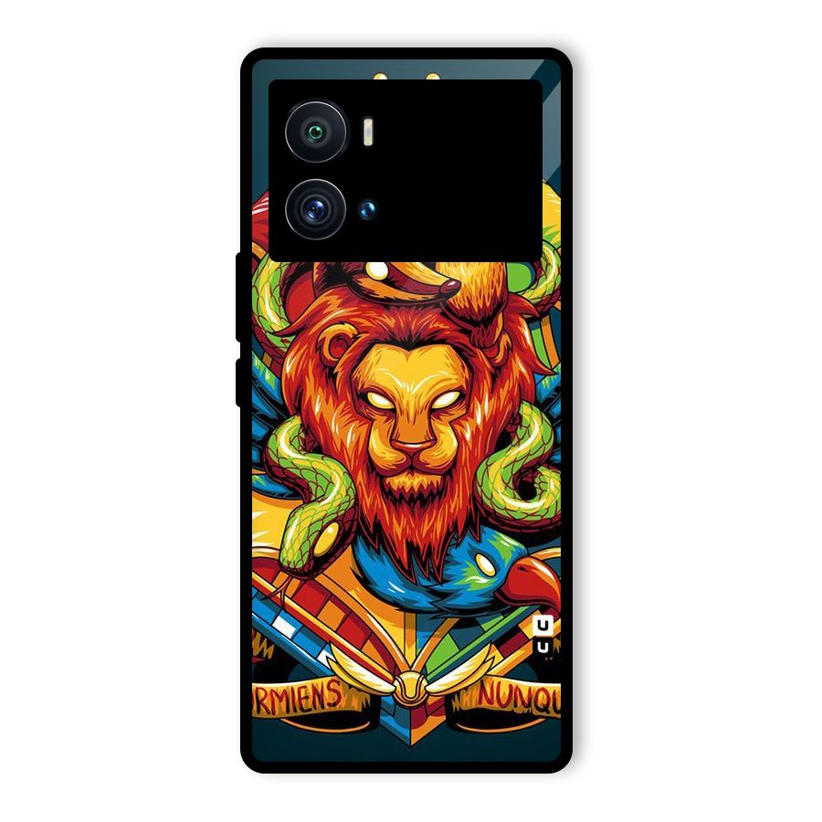 Animal Art Glass Back Case for Vivo iQOO 9 Pro