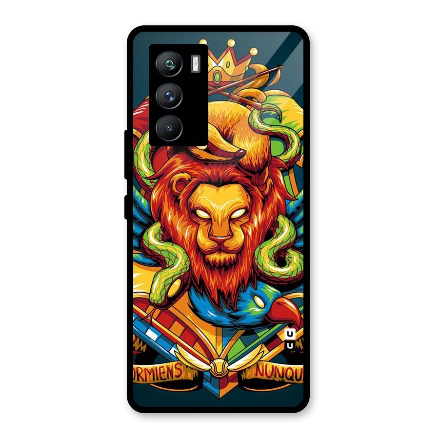 Animal Art Glass Back Case for Vivo iQOO 9 SE