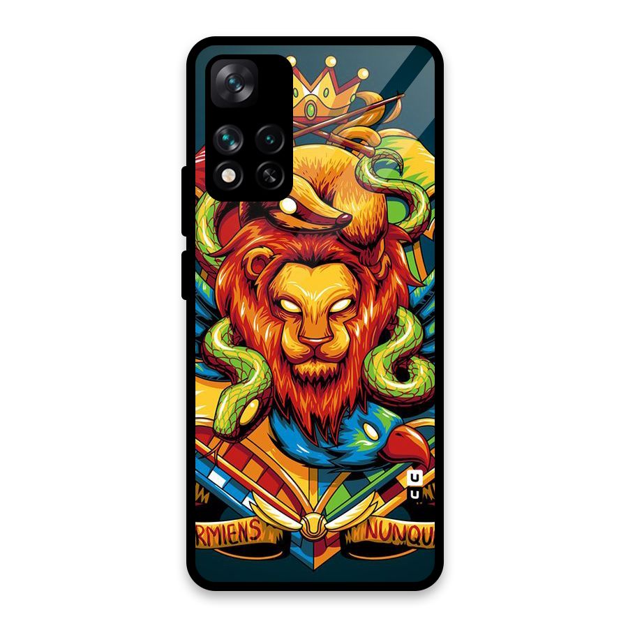 Animal Art Glass Back Case for Xiaomi 11i HyperCharge 5G