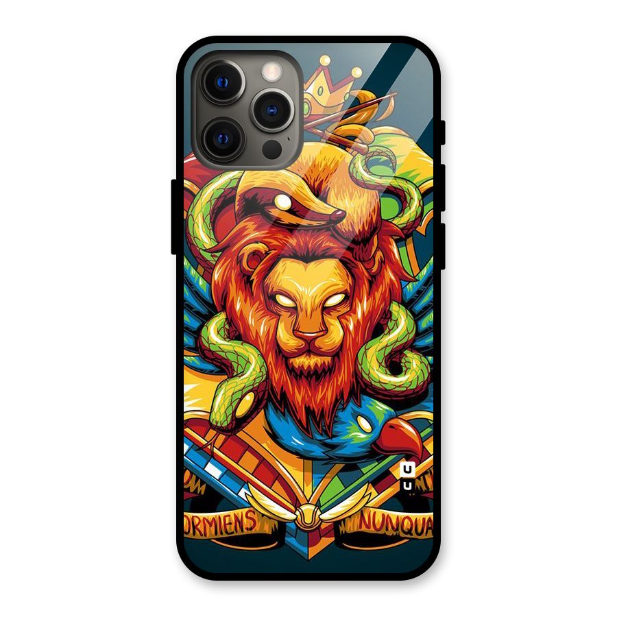 Animal Art Glass Back Case for iPhone 12 Pro Max