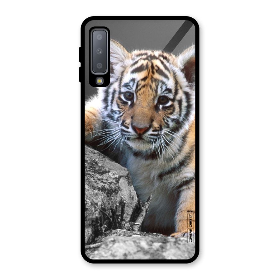 Animal Beauty Glass Back Case for Galaxy A7 (2018)