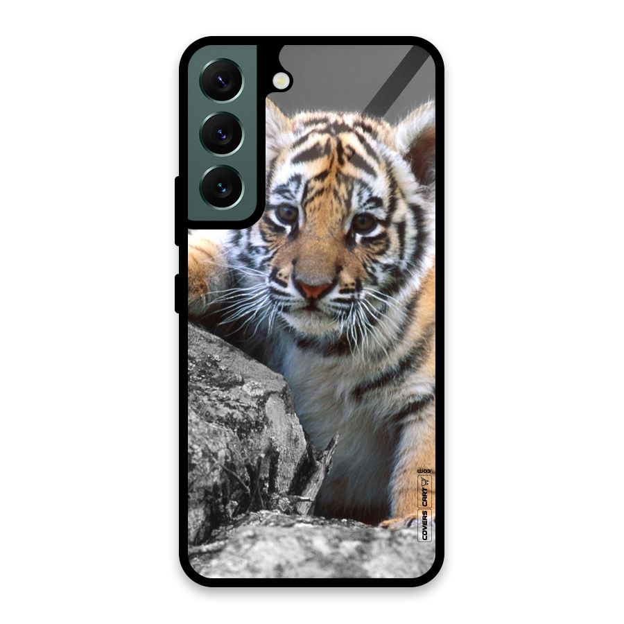 Animal Beauty Glass Back Case for Galaxy S22 5G