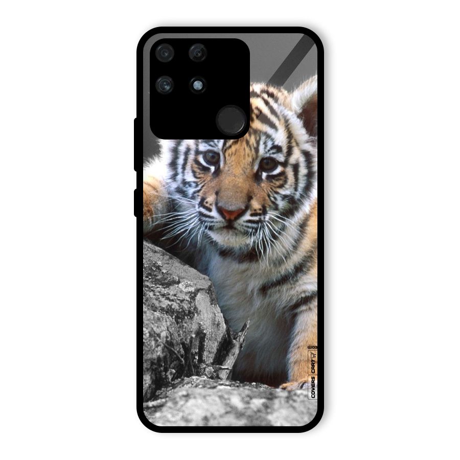Animal Beauty Glass Back Case for Realme Narzo 50A