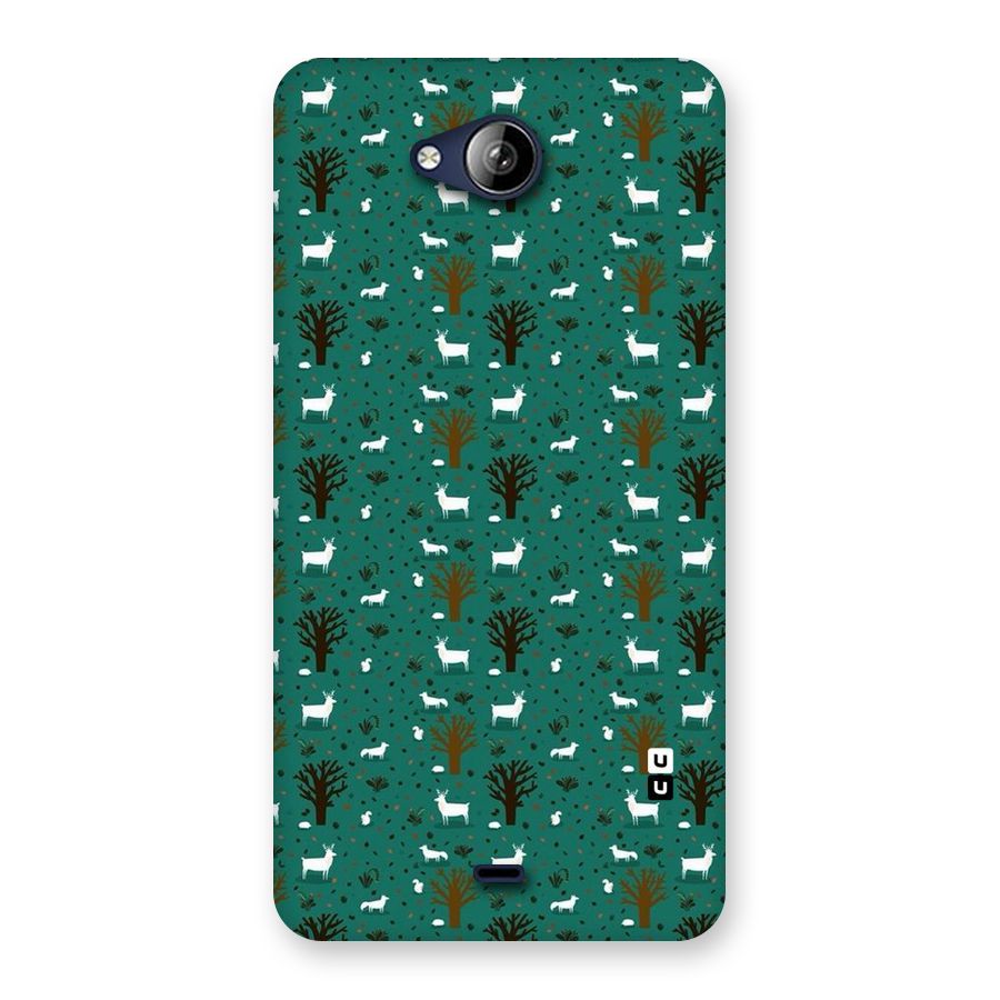 Animal Grass Pattern Back Case for Canvas Play Q355