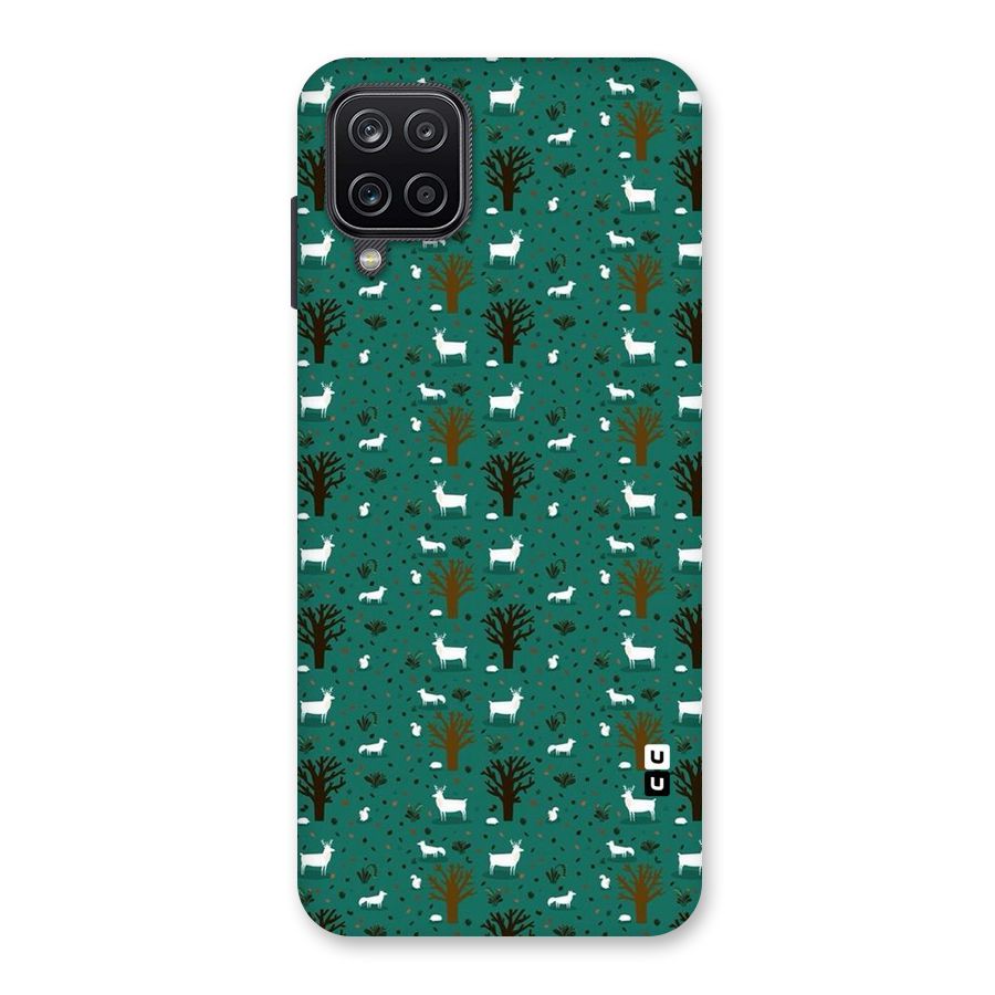 Animal Grass Pattern Back Case for Galaxy A12
