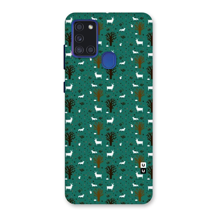 Animal Grass Pattern Back Case for Galaxy A21s
