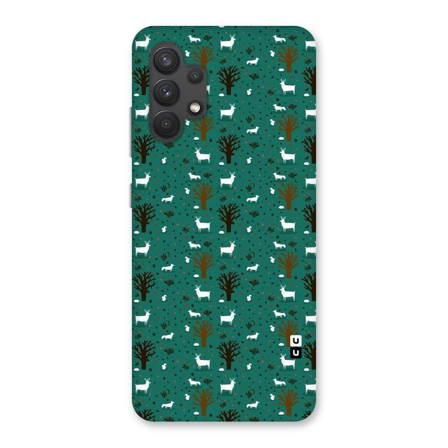 Animal Grass Pattern Back Case for Galaxy A32