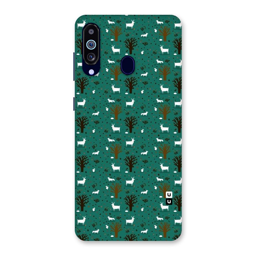 Animal Grass Pattern Back Case for Galaxy A60