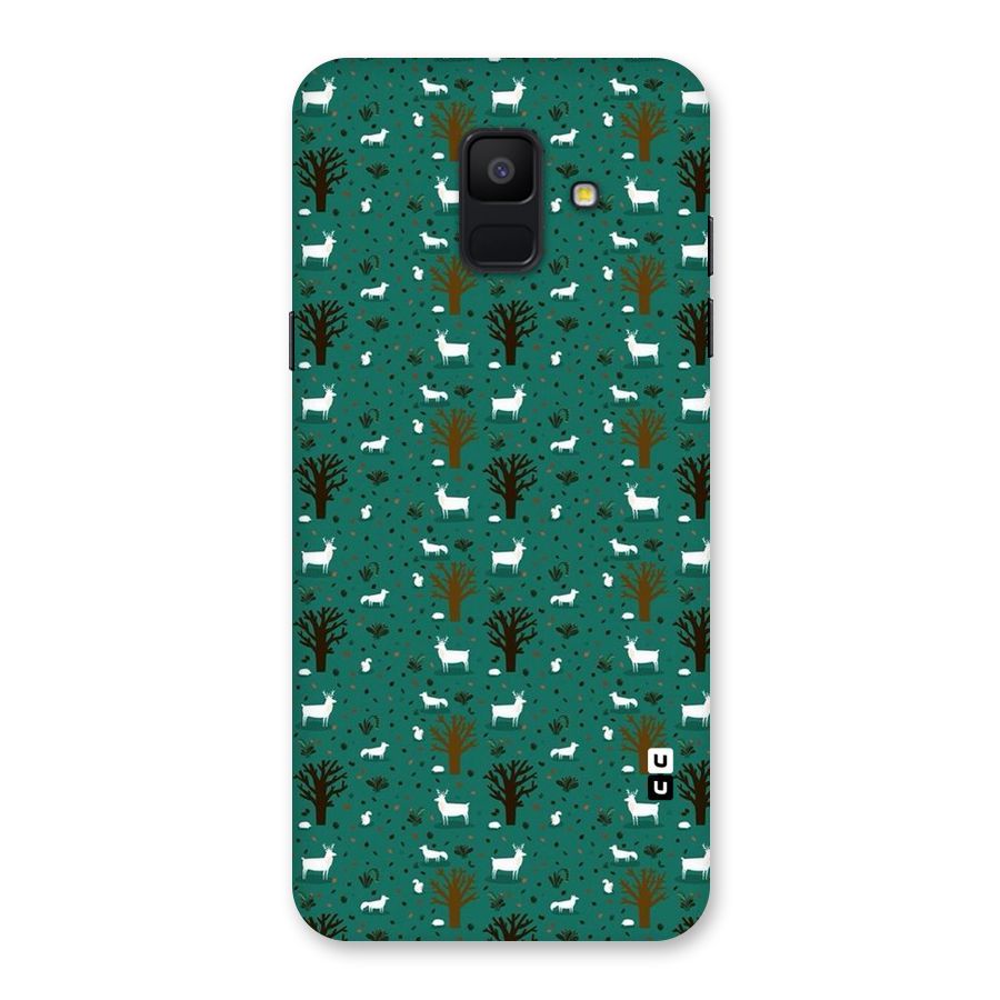 Animal Grass Pattern Back Case for Galaxy A6 (2018)