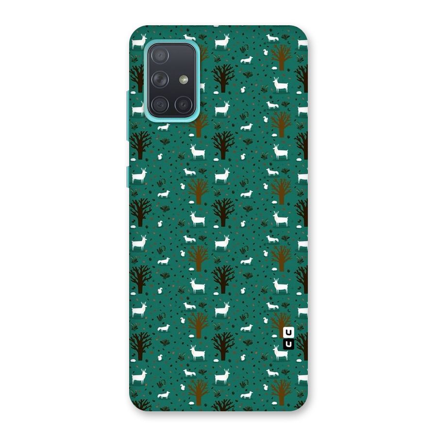 Animal Grass Pattern Back Case for Galaxy A71