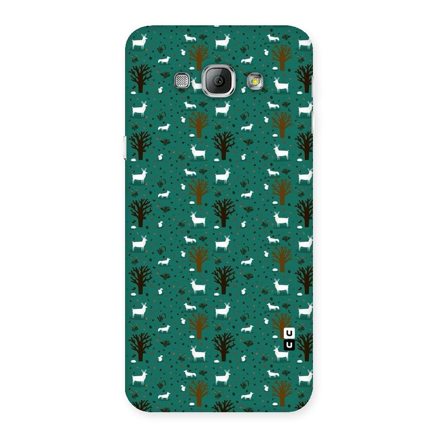 Animal Grass Pattern Back Case for Galaxy A8