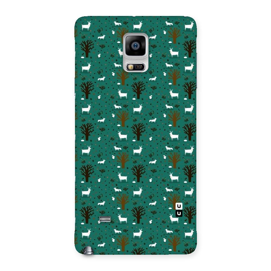 Animal Grass Pattern Back Case for Galaxy Note 4