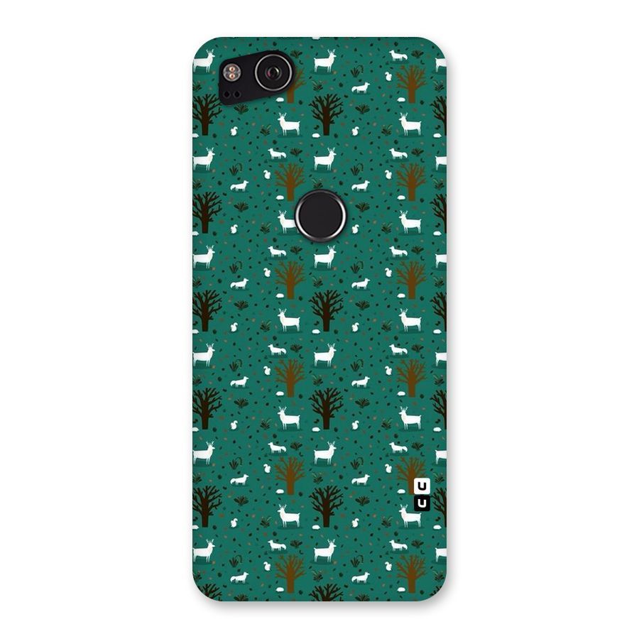 Animal Grass Pattern Back Case for Google Pixel 2