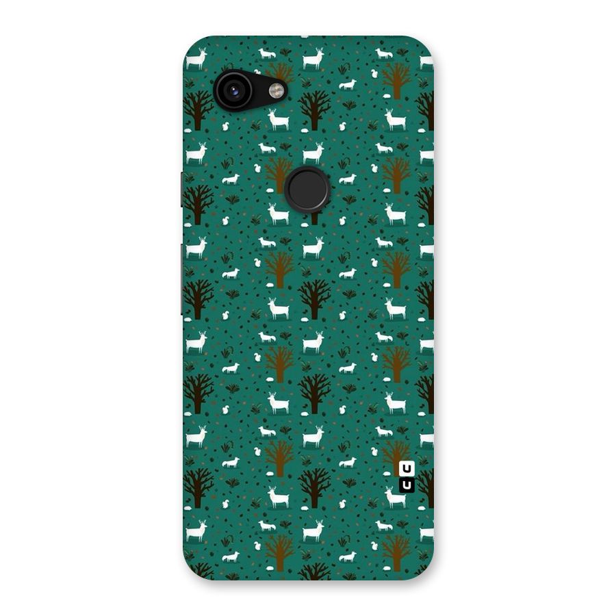 Animal Grass Pattern Back Case for Google Pixel 3a