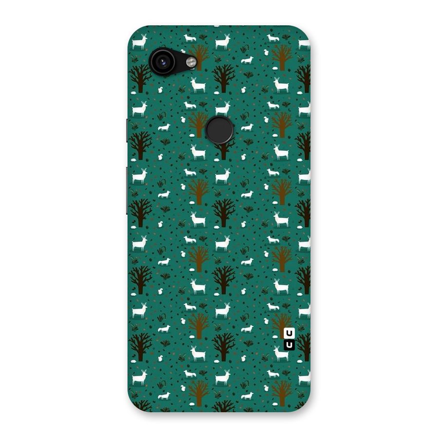 Animal Grass Pattern Back Case for Google Pixel 3a XL