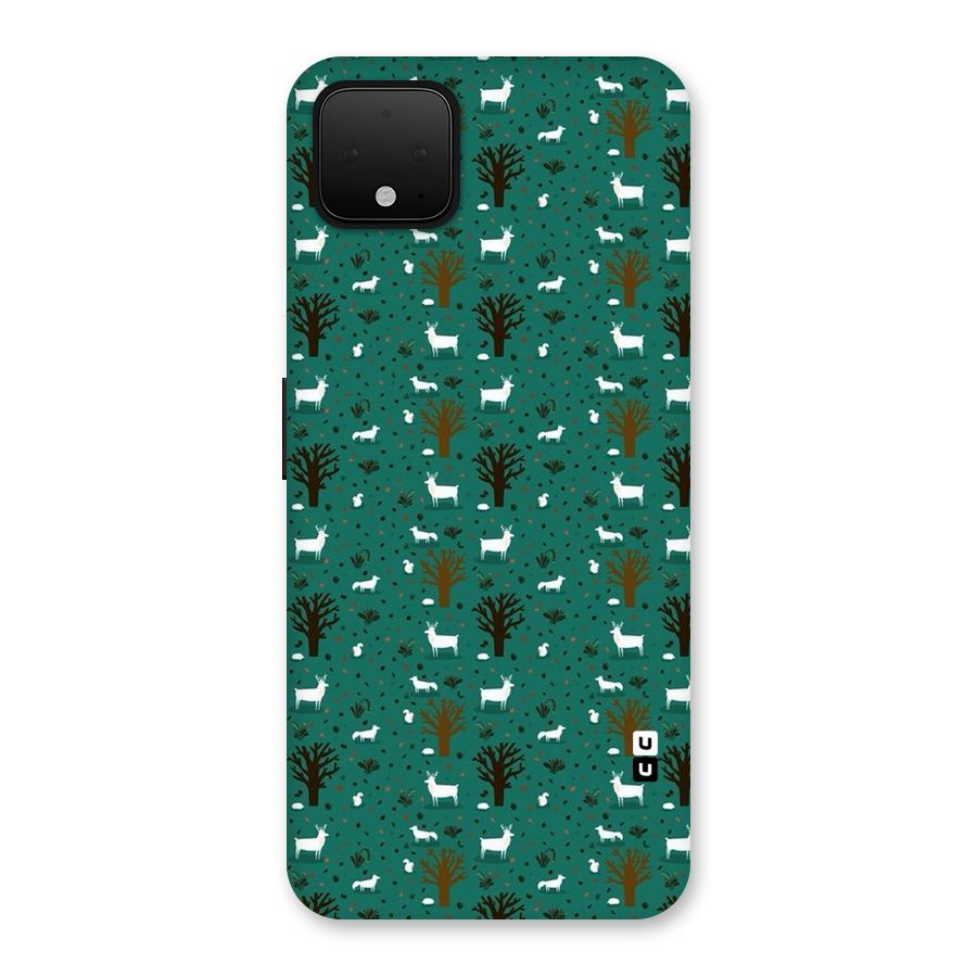 Animal Grass Pattern Back Case for Google Pixel 4 XL