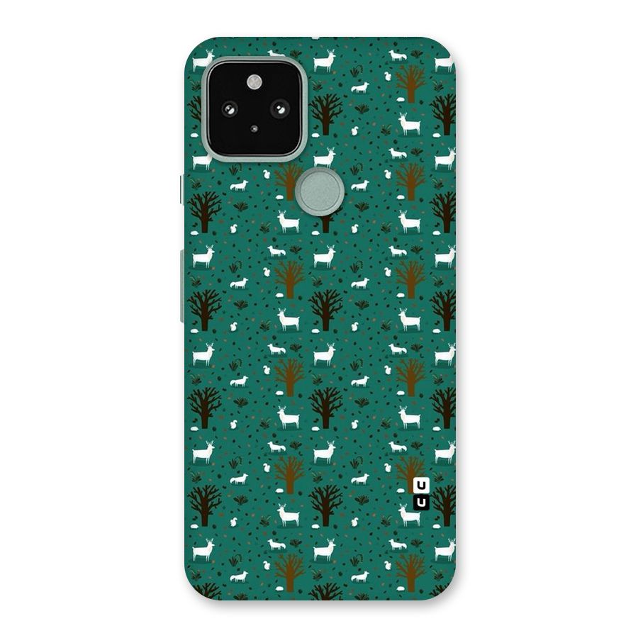 Animal Grass Pattern Back Case for Google Pixel 5