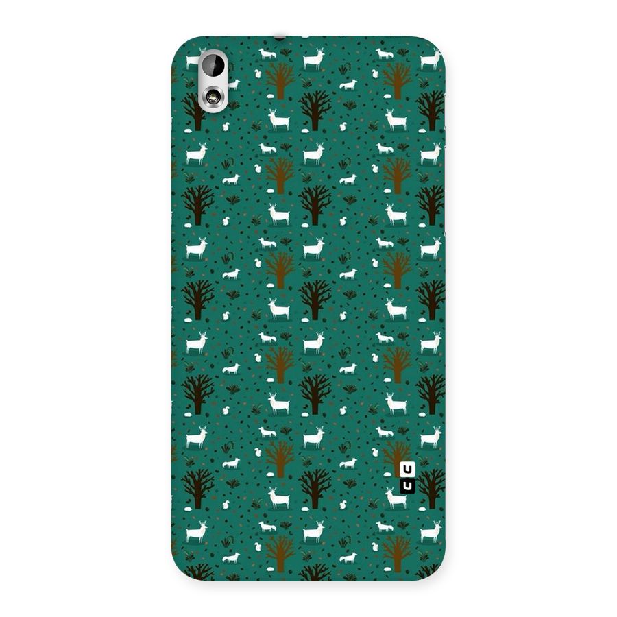 Animal Grass Pattern Back Case for HTC Desire 816g