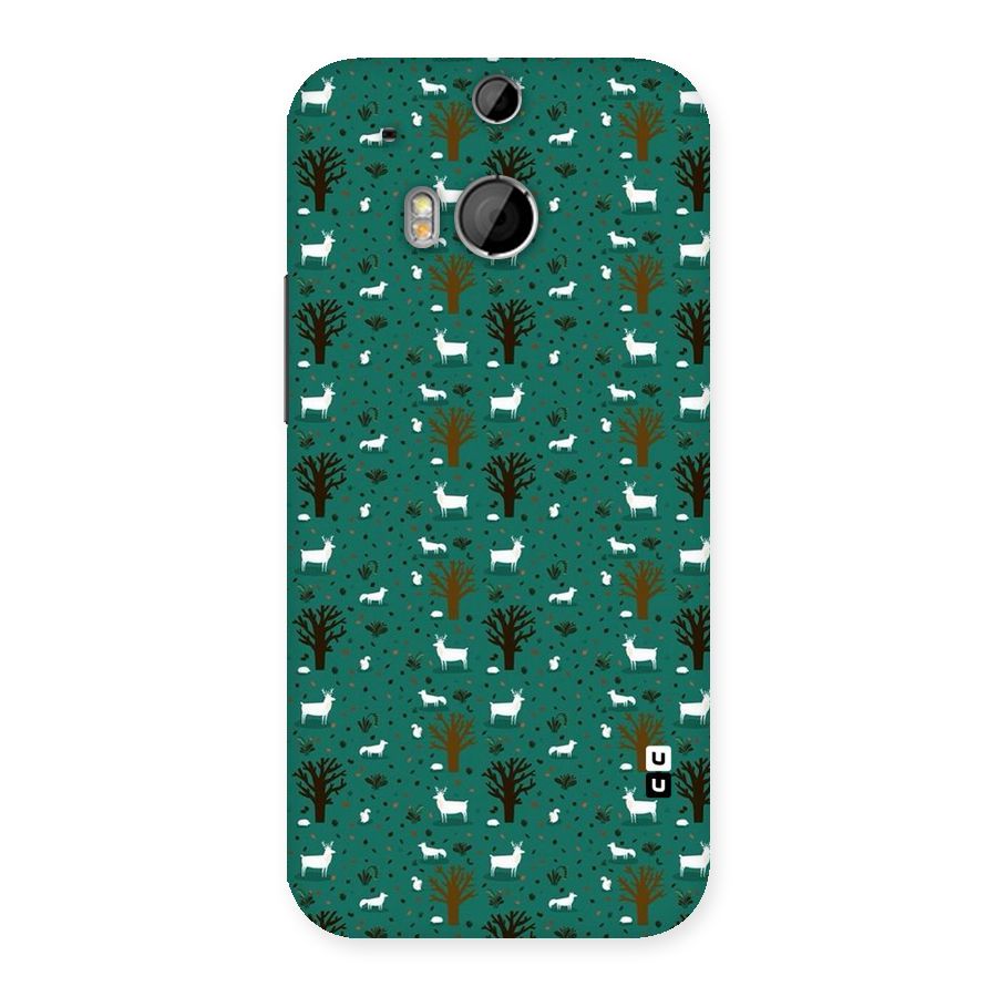 Animal Grass Pattern Back Case for HTC One M8