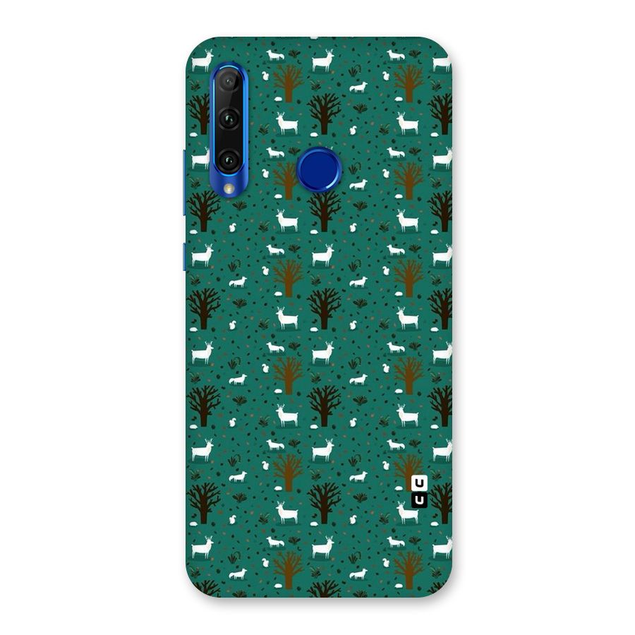 Animal Grass Pattern Back Case for Honor 20i