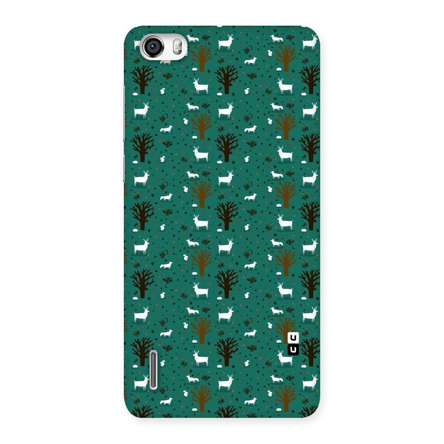 Animal Grass Pattern Back Case for Honor 6