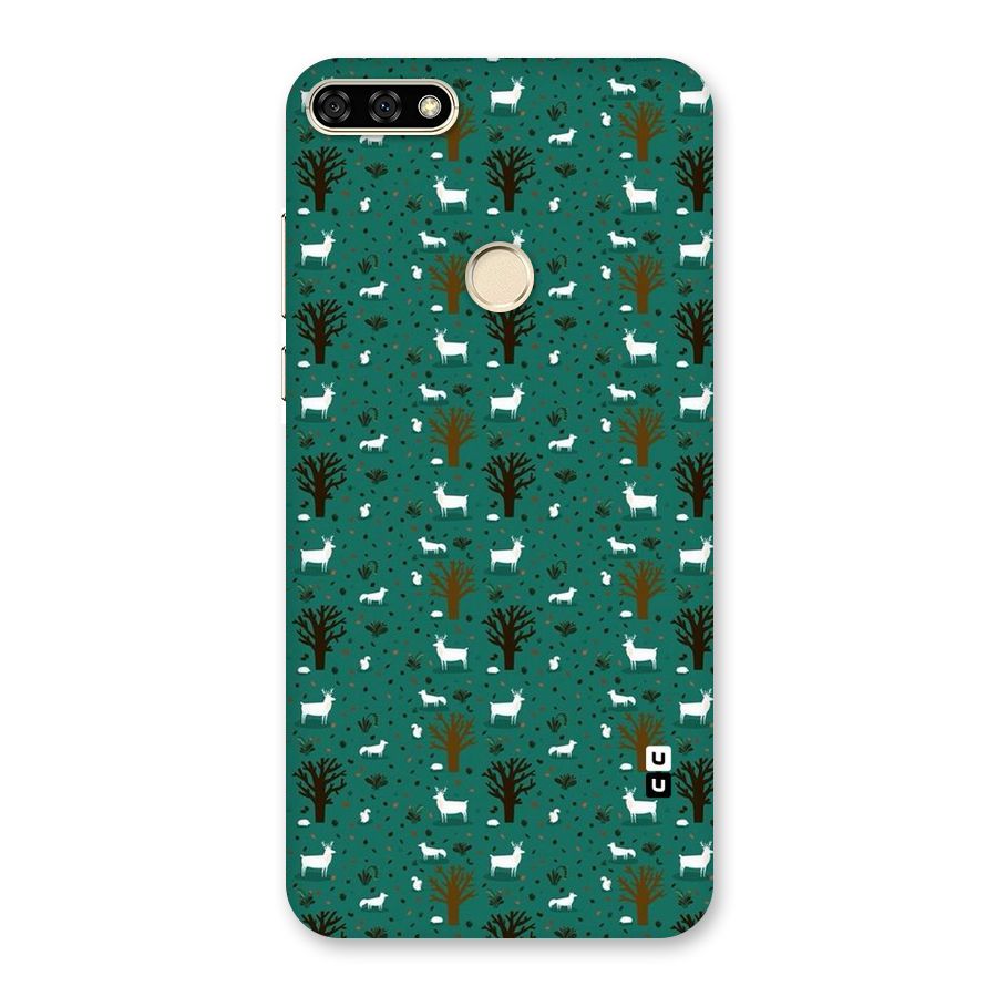 Animal Grass Pattern Back Case for Honor 7A