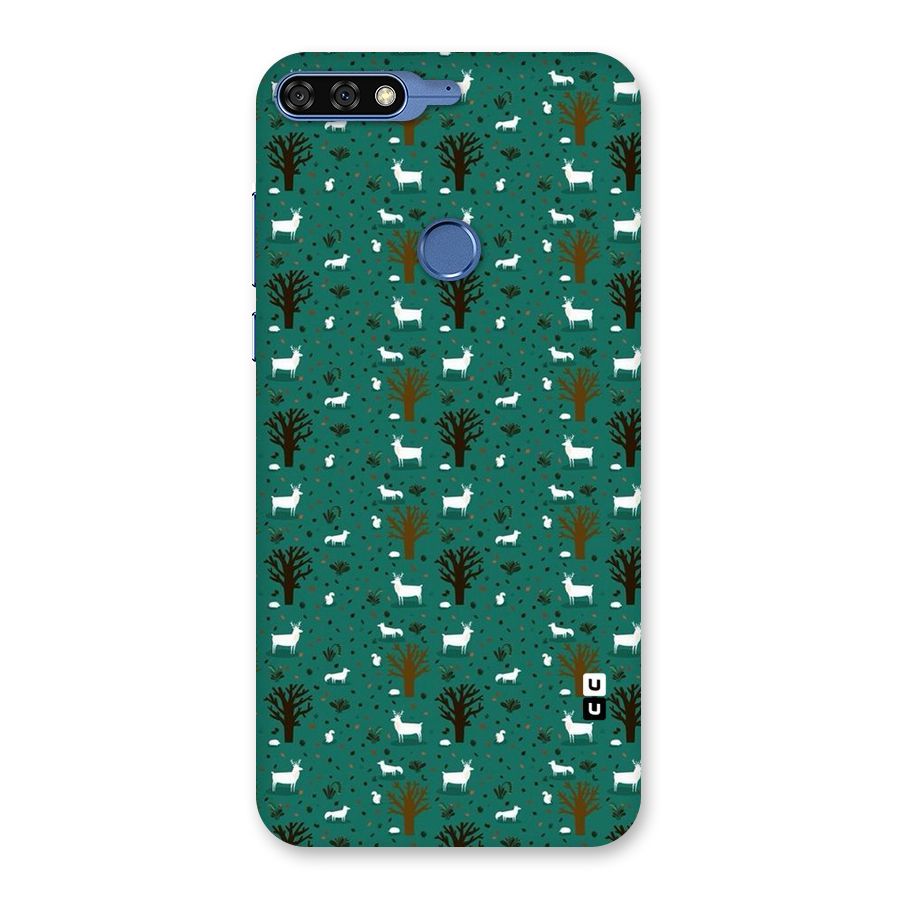 Animal Grass Pattern Back Case for Honor 7C