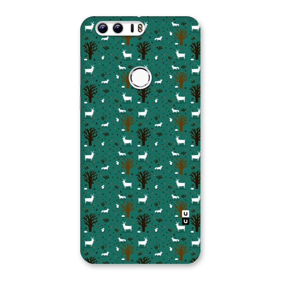 Animal Grass Pattern Back Case for Honor 8