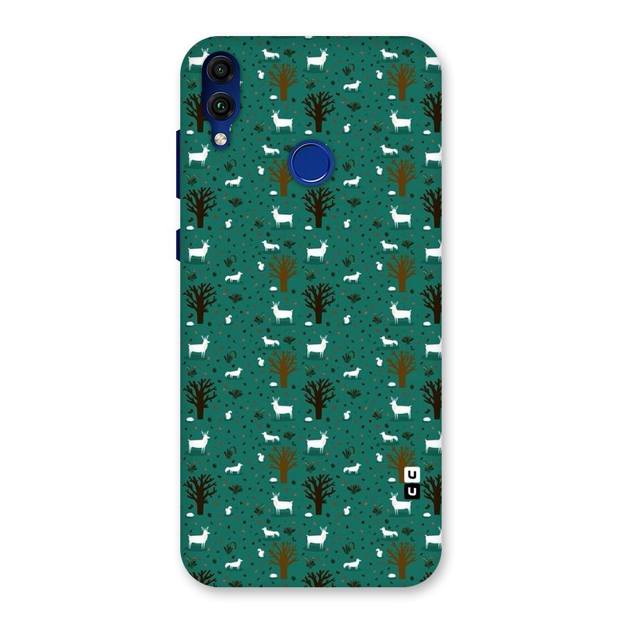 Animal Grass Pattern Back Case for Honor 8C