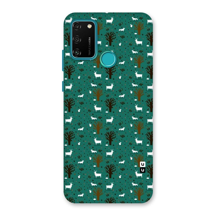 Animal Grass Pattern Back Case for Honor 9A