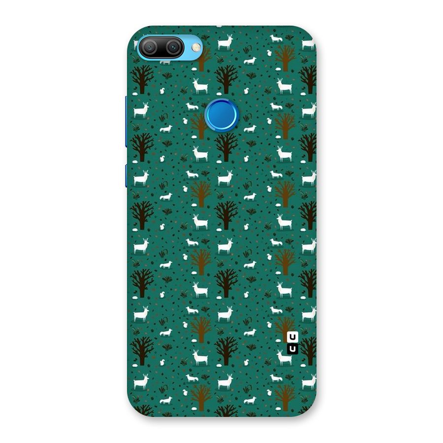 Animal Grass Pattern Back Case for Honor 9N