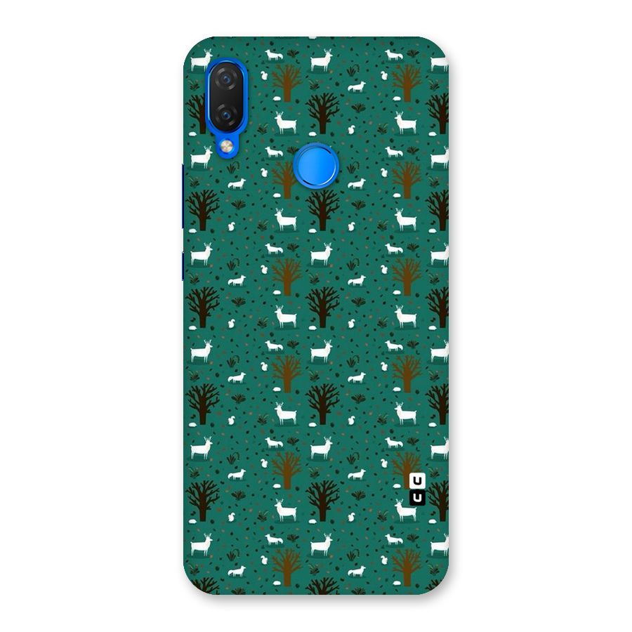 Animal Grass Pattern Back Case for Huawei P Smart+
