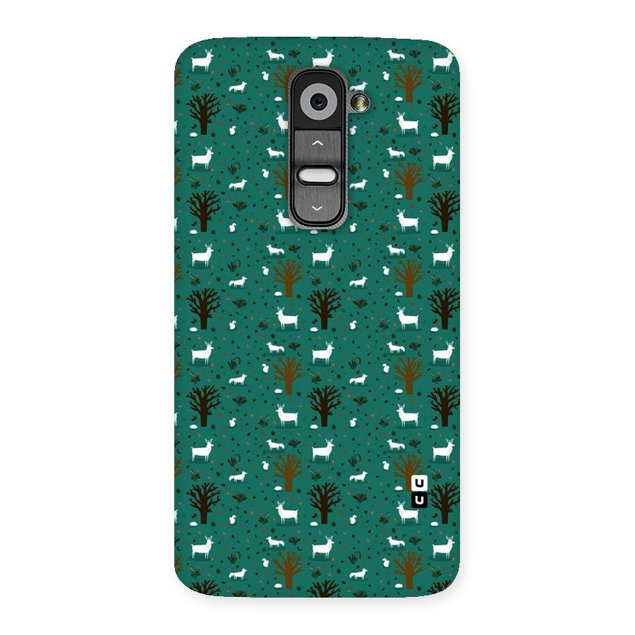 Animal Grass Pattern Back Case for LG G2