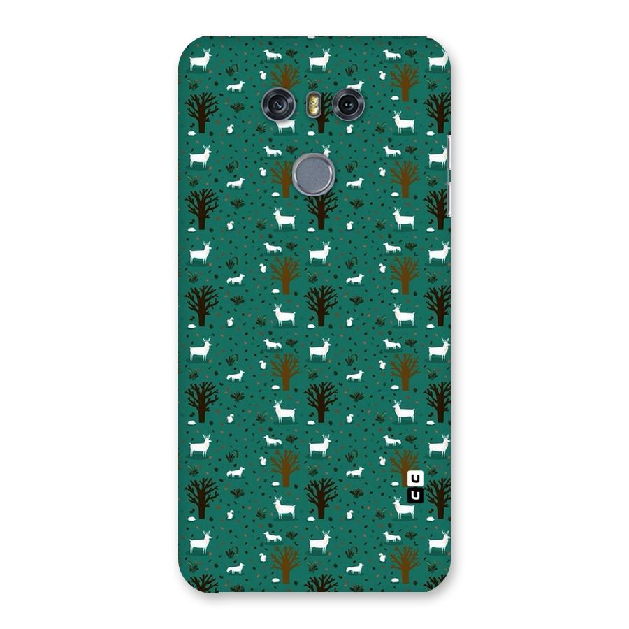 Animal Grass Pattern Back Case for LG G6