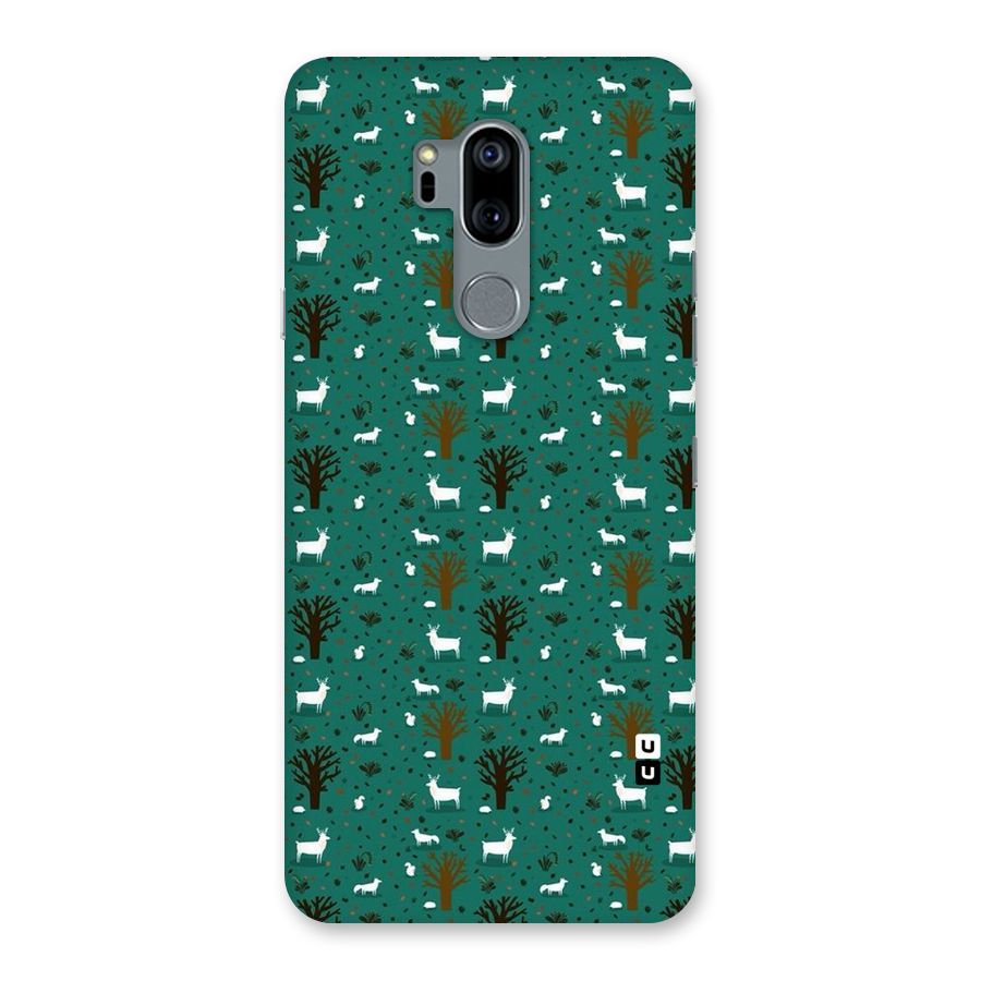 Animal Grass Pattern Back Case for LG G7