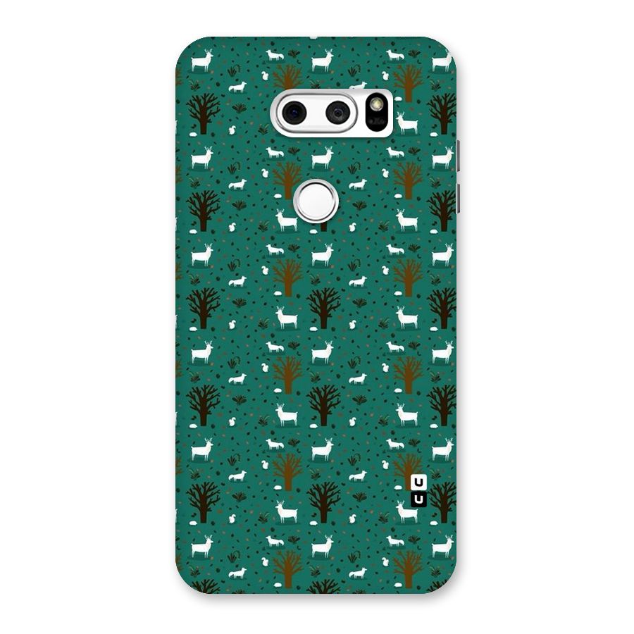Animal Grass Pattern Back Case for LG V30