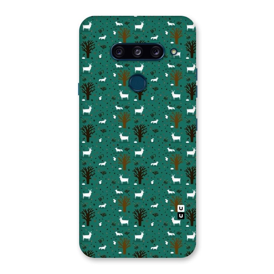 Animal Grass Pattern Back Case for LG  V40 ThinQ