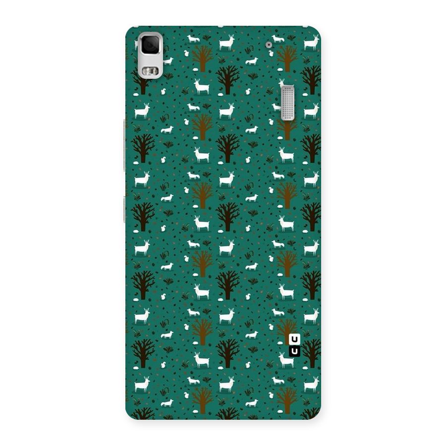 Animal Grass Pattern Back Case for Lenovo A7000
