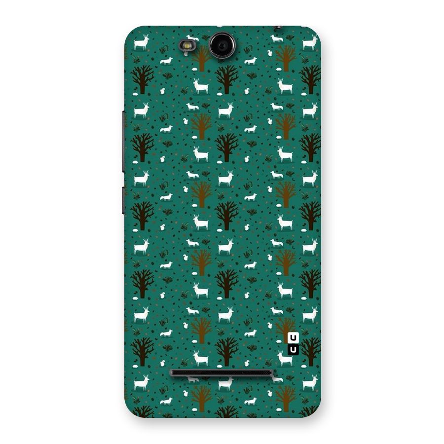 Animal Grass Pattern Back Case for Micromax Canvas Juice 3 Q392