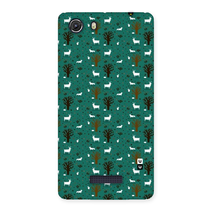 Animal Grass Pattern Back Case for Micromax Unite 3