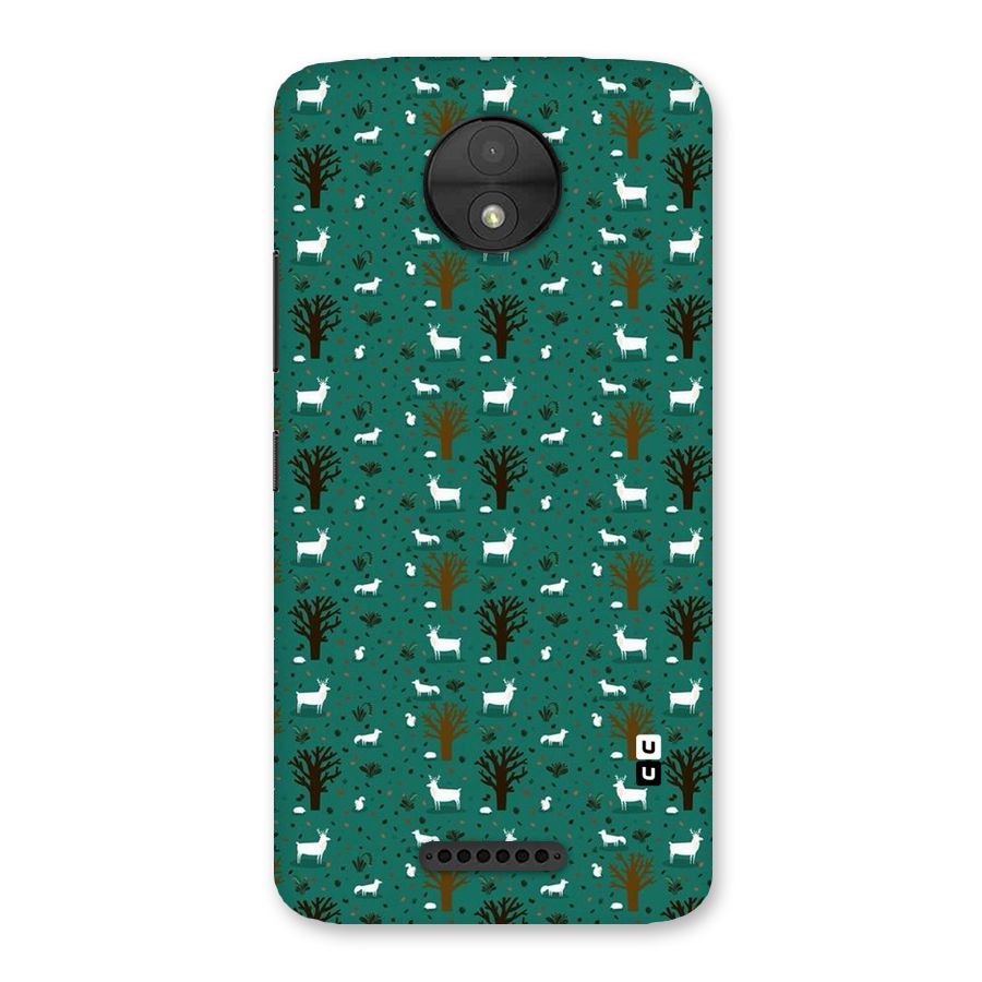 Animal Grass Pattern Back Case for Moto C