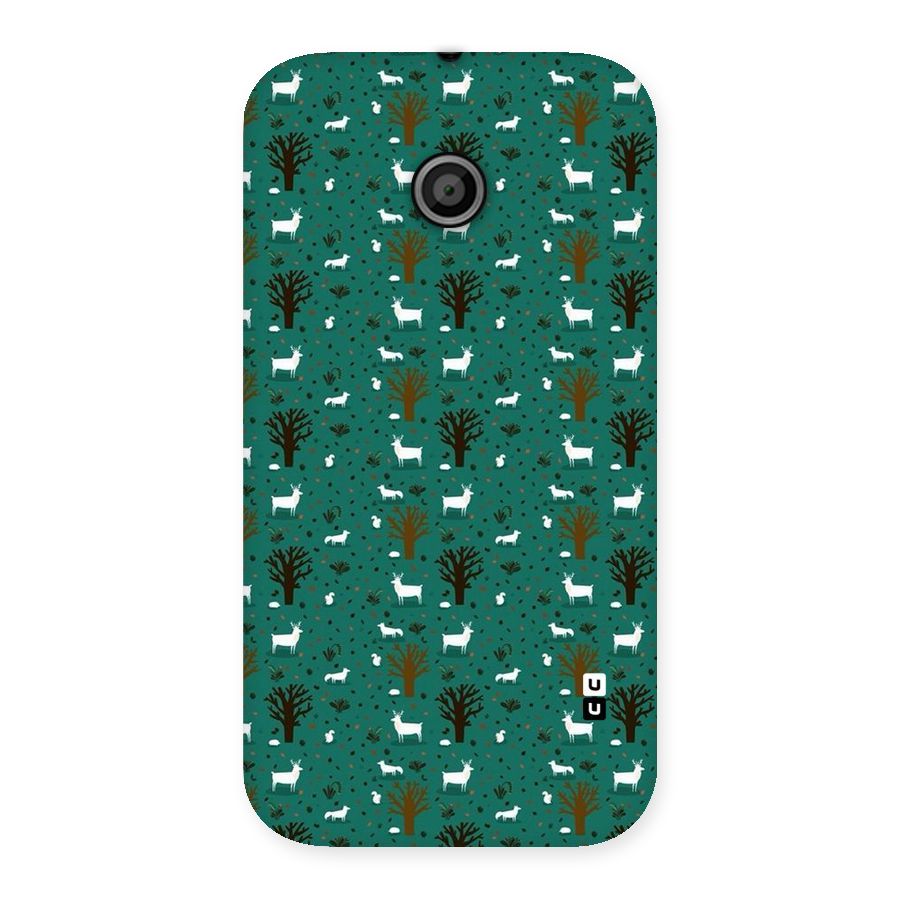 Animal Grass Pattern Back Case for Moto E