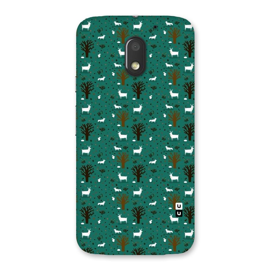 Animal Grass Pattern Back Case for Moto E3 Power